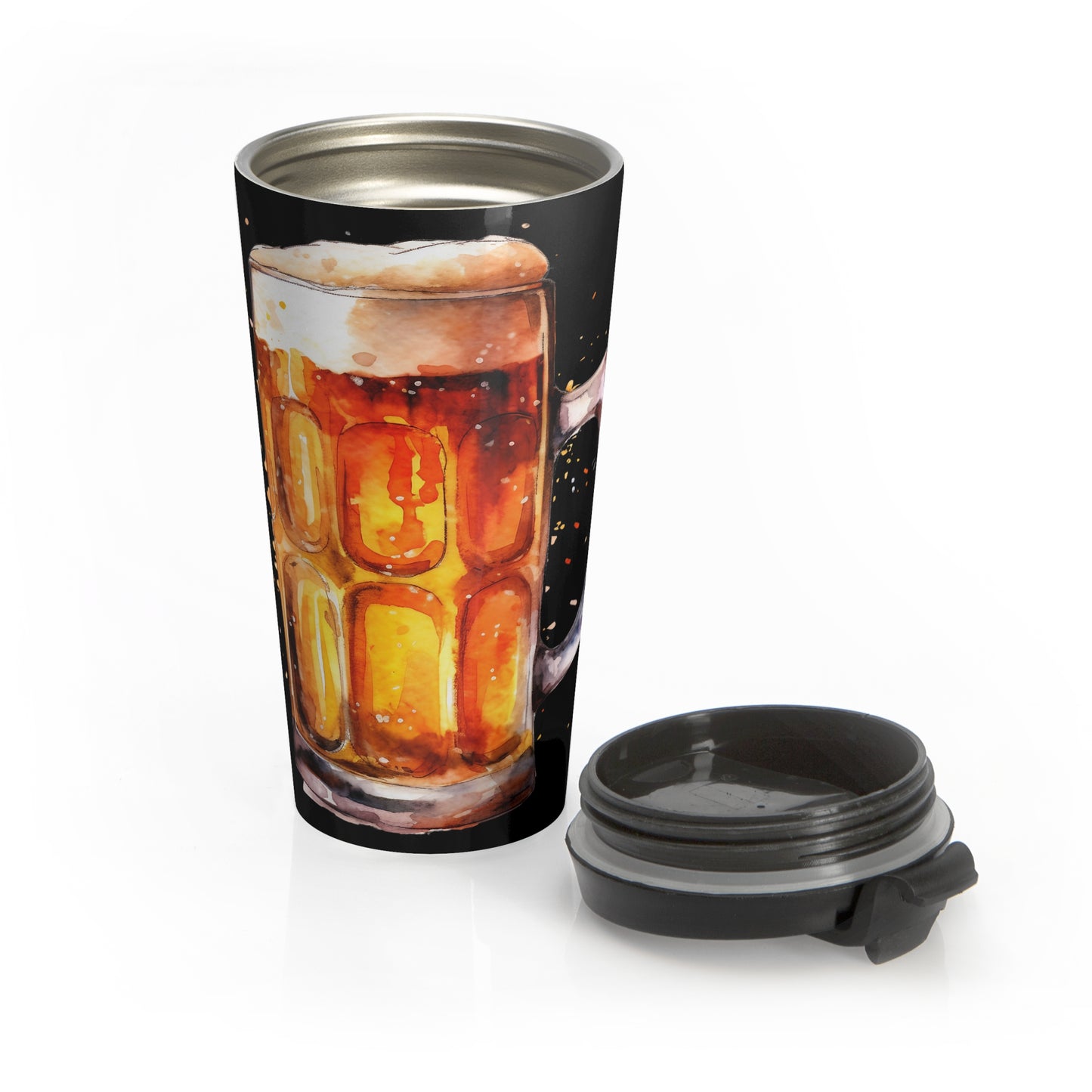 Frothy Beer Mug Stainless Steel Travel Mug – 15oz