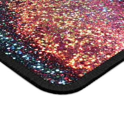 Starlit Glitter Nebula Mouse Pad