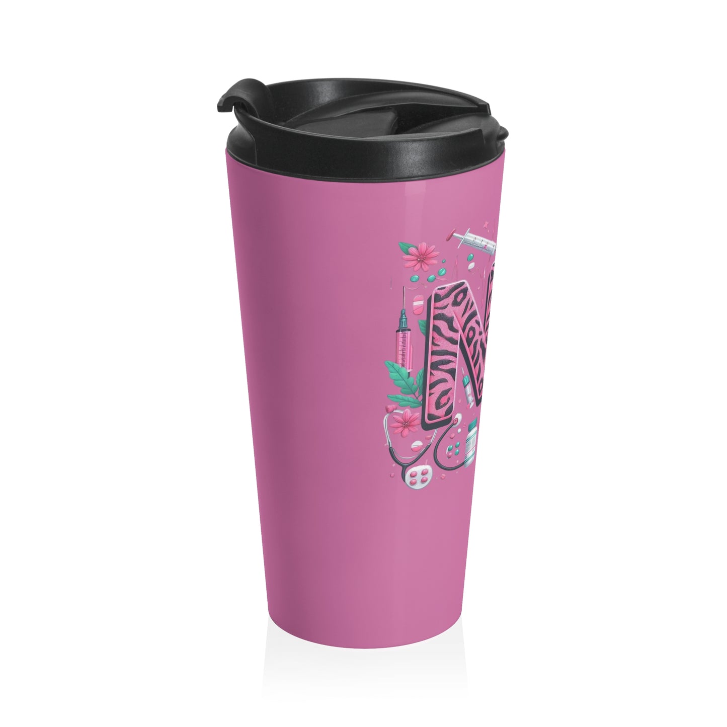 NP Nurse Pride Stainless Steel Travel Mug – 15oz