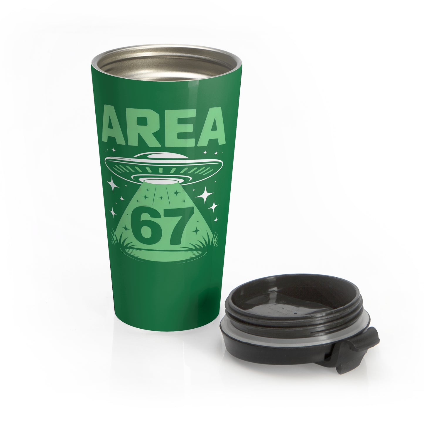 Area 67 UFO Stainless Steel Travel Mug – 15oz