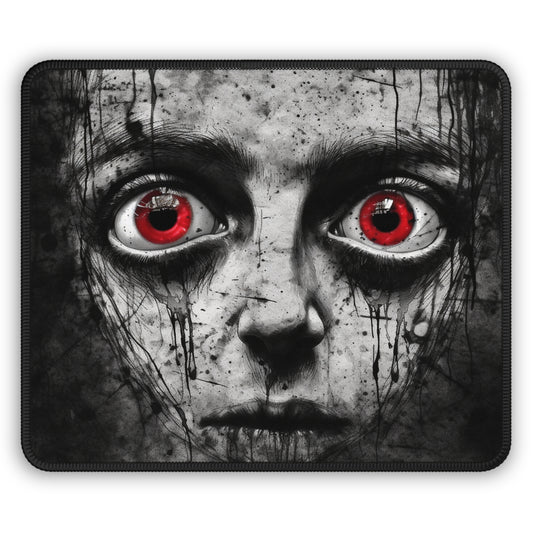 Crimson Gaze Horror Mouse Pad