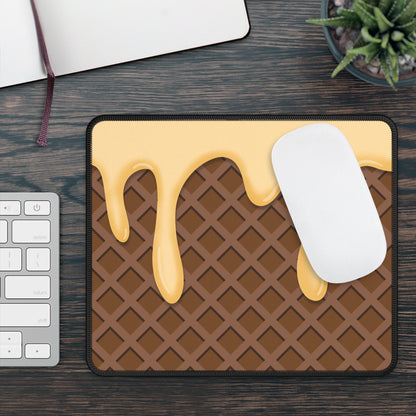 Chocolate Waffle Drip Mouse Pad