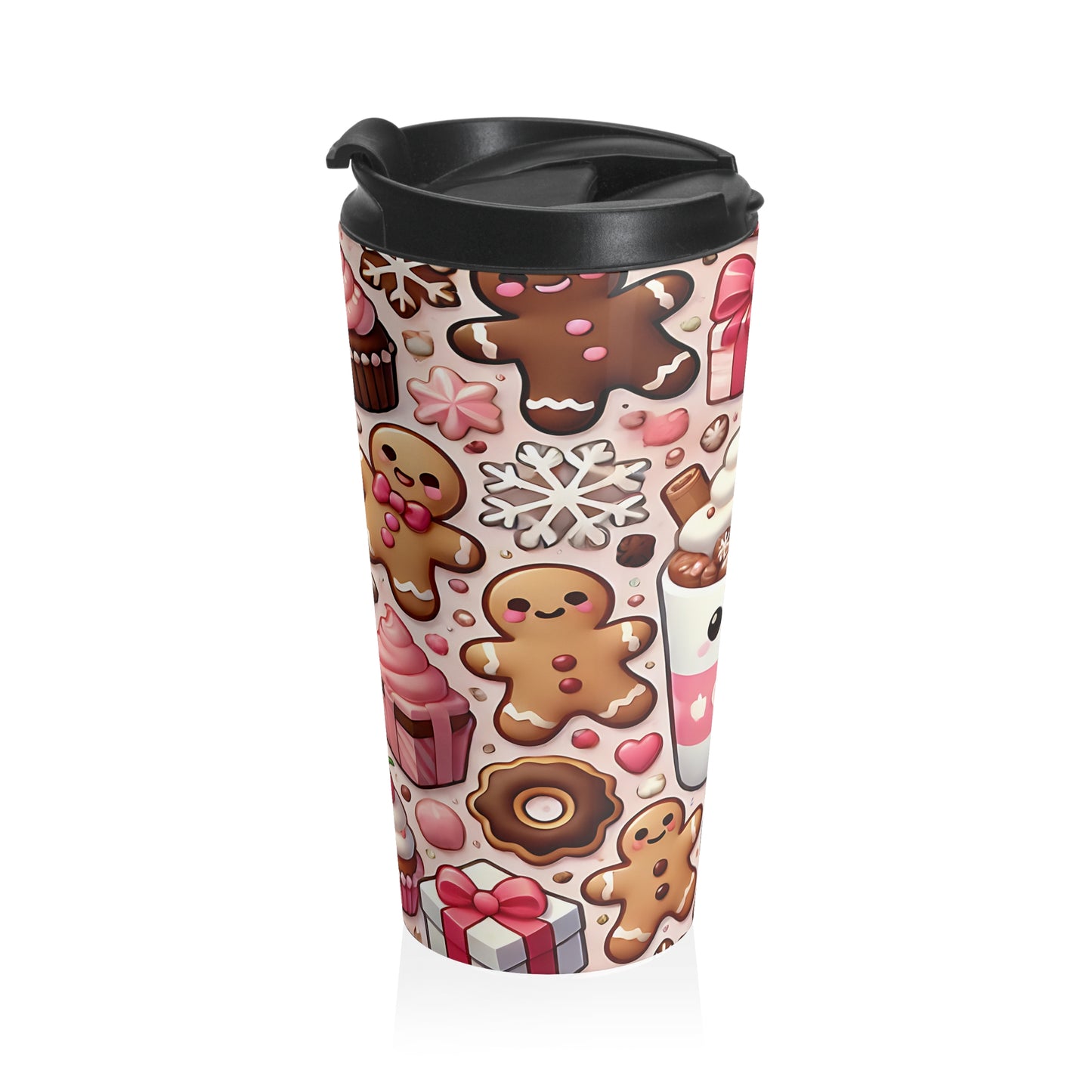 Sweet Cocoa Cutie Stainless Steel Travel Mug – 15oz
