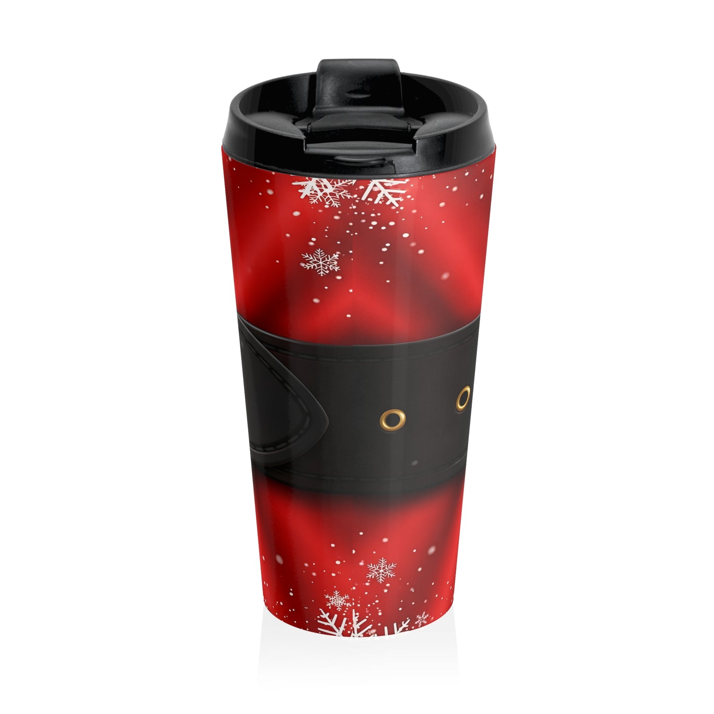 Festive Fur Belt Travel Mug – 15oz Stainless Steel