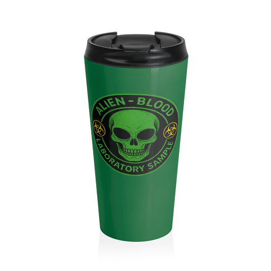 Alien Blood Laboratory Stainless Steel Travel Mug – 15oz