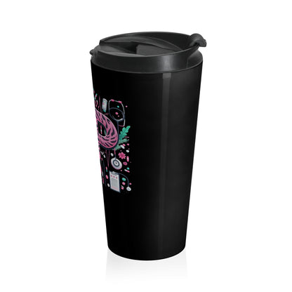 NP Nurse Pride Pink Stainless Steel Travel Mug – 15oz