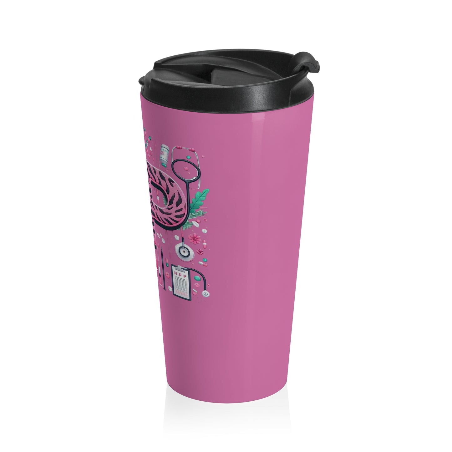 NP Nurse Pride Stainless Steel Travel Mug – 15oz