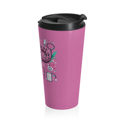 NP Nurse Pride Stainless Steel Travel Mug – 15oz