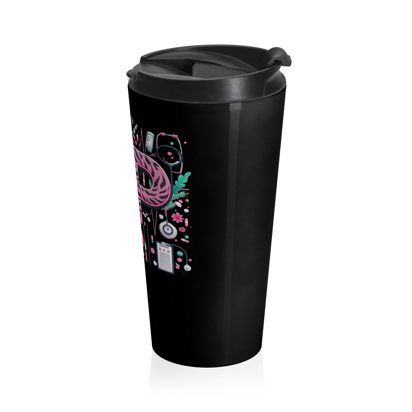 NP Nurse Pride Stainless Steel Travel Mug – 15oz