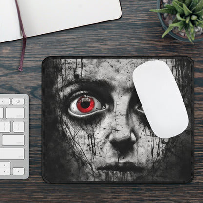 Crimson Gaze Horror Mouse Pad