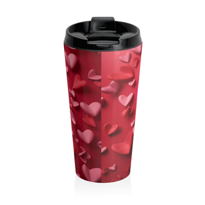 Dachshund Valentine Love Stainless Steel Travel Mug – 15oz
