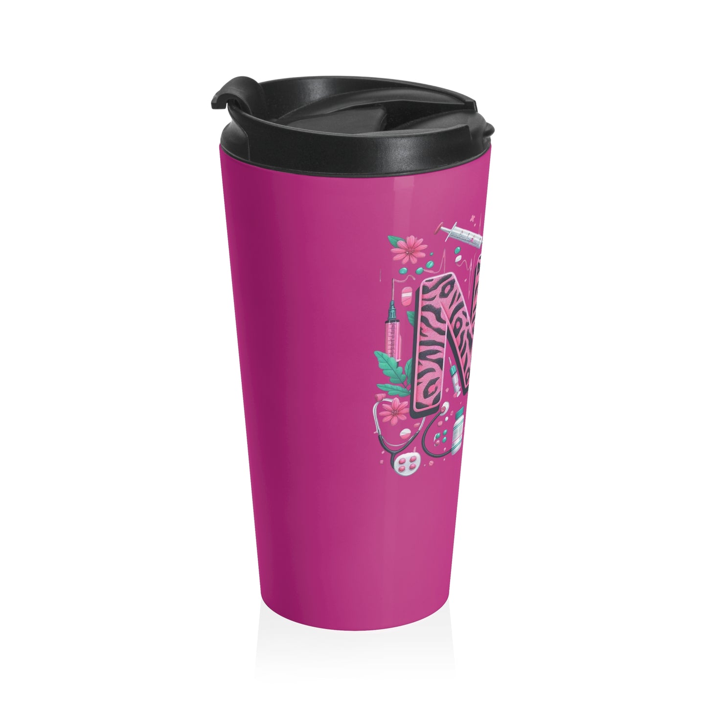 NP Nurse Pride Stainless Steel Travel Mug – 15oz