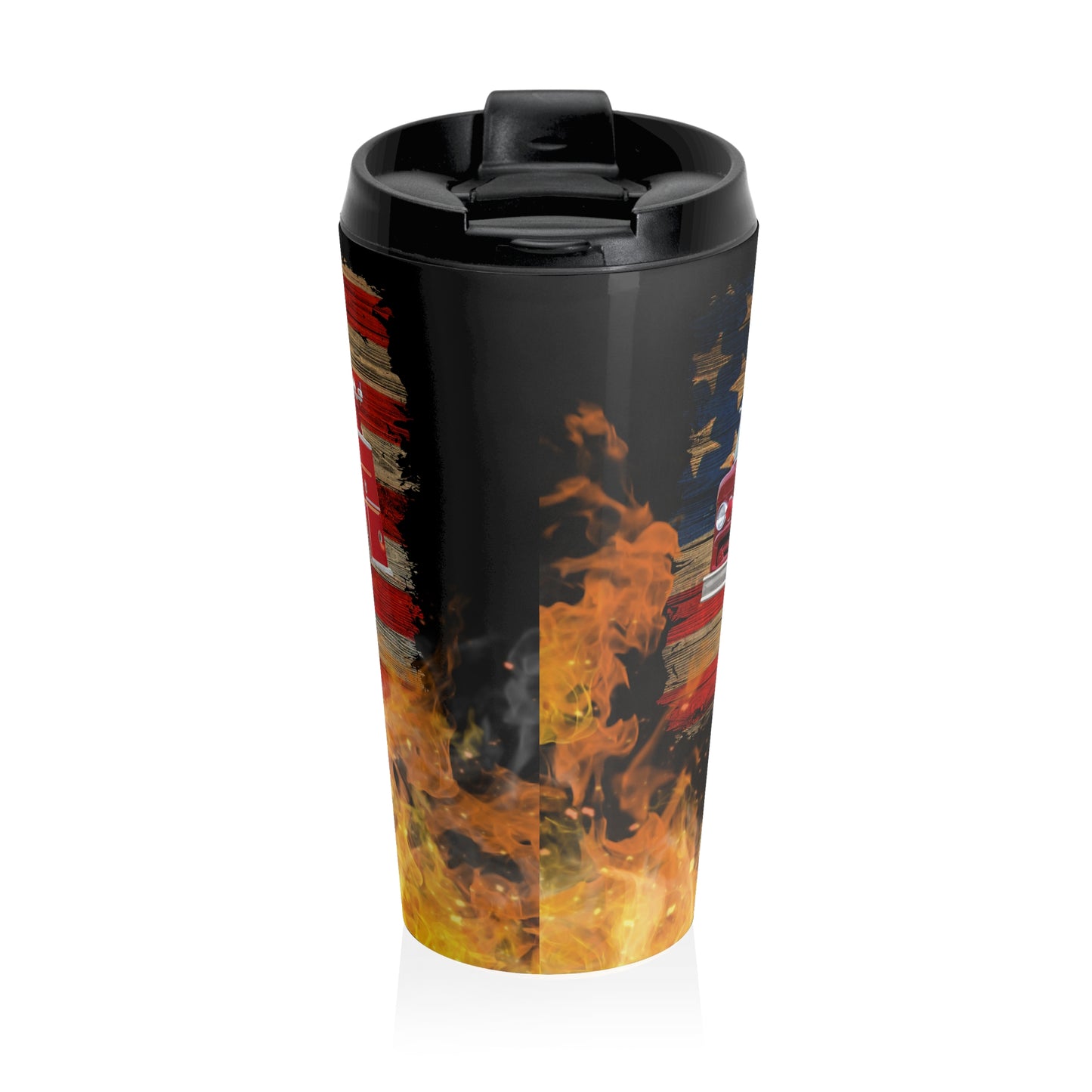 Firefighter Helmet Stainless Steel Travel Mug – 15oz