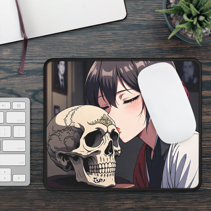 Midnight Kiss Skull Mouse Pad