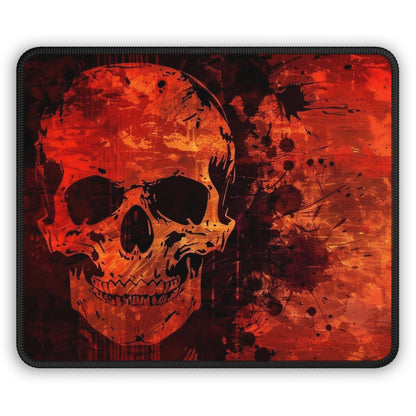 Crimson Chaos Skull Mouse Pad