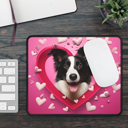 Border Collie Sweetheart Mouse Pad