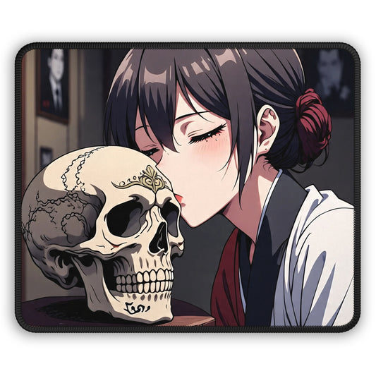 Midnight Kiss Skull Mouse Pad