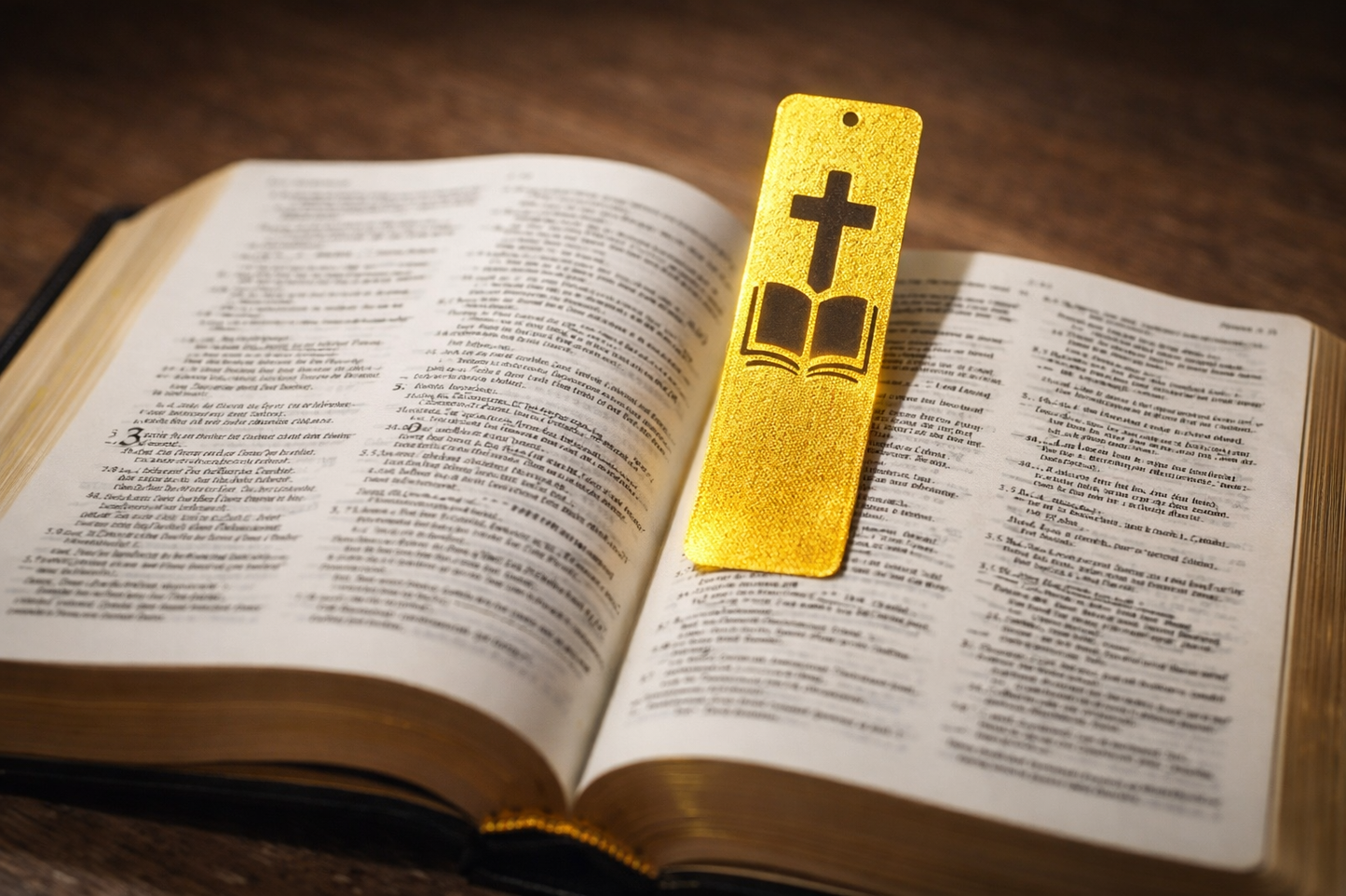 Cross and Bible Bookmark