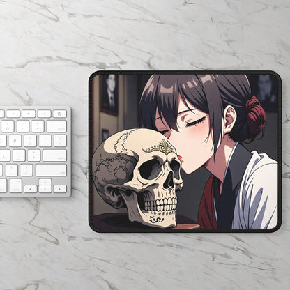 Midnight Kiss Skull Mouse Pad