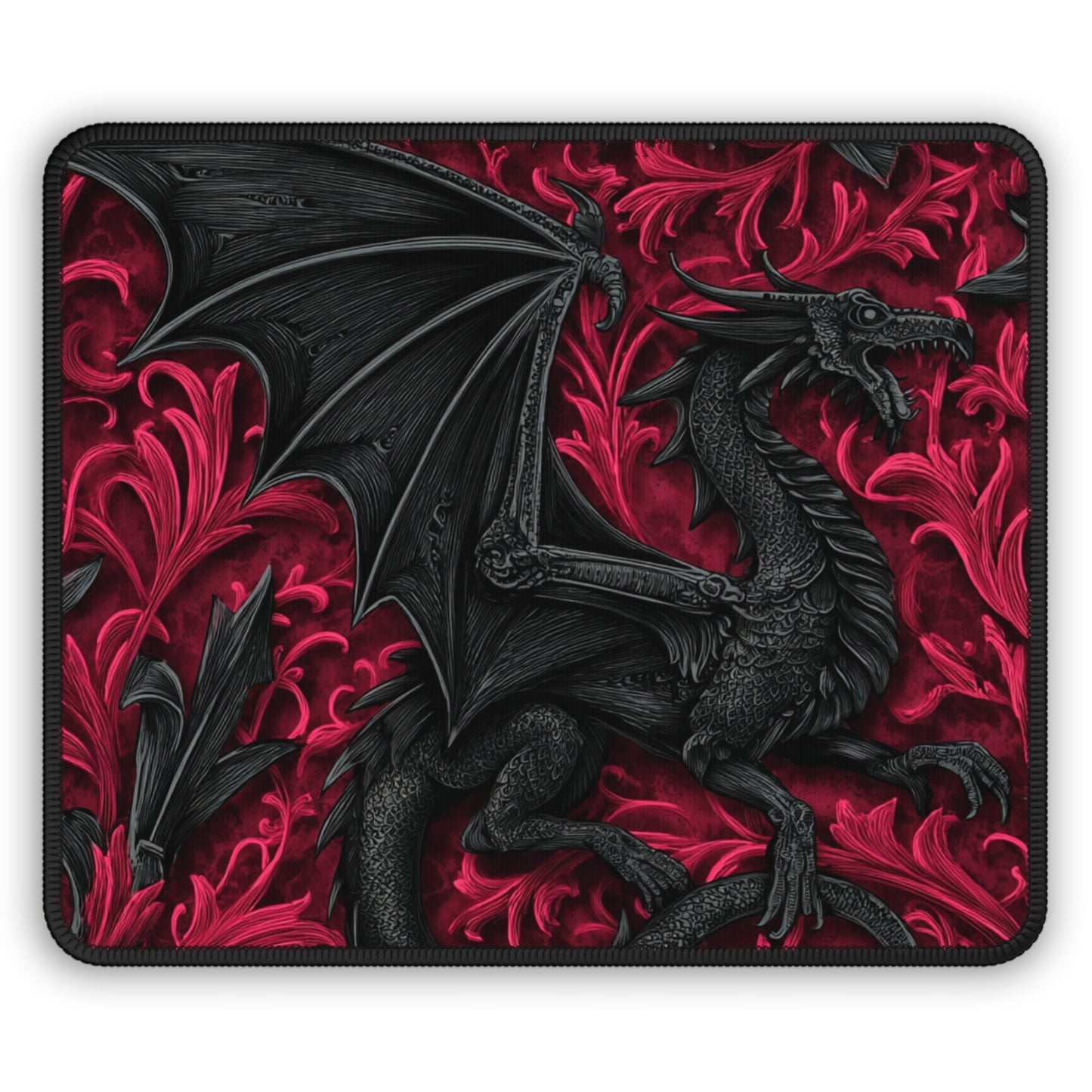 Crimson Shadow Dragon Mouse Pad