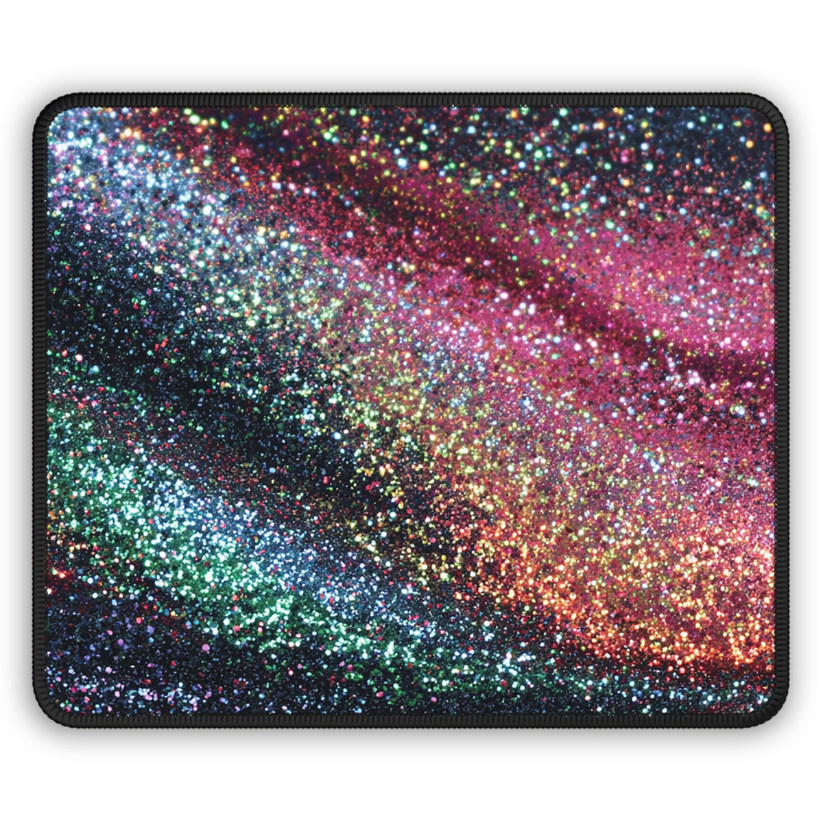 Starlit Glitter Nebula Mouse Pad