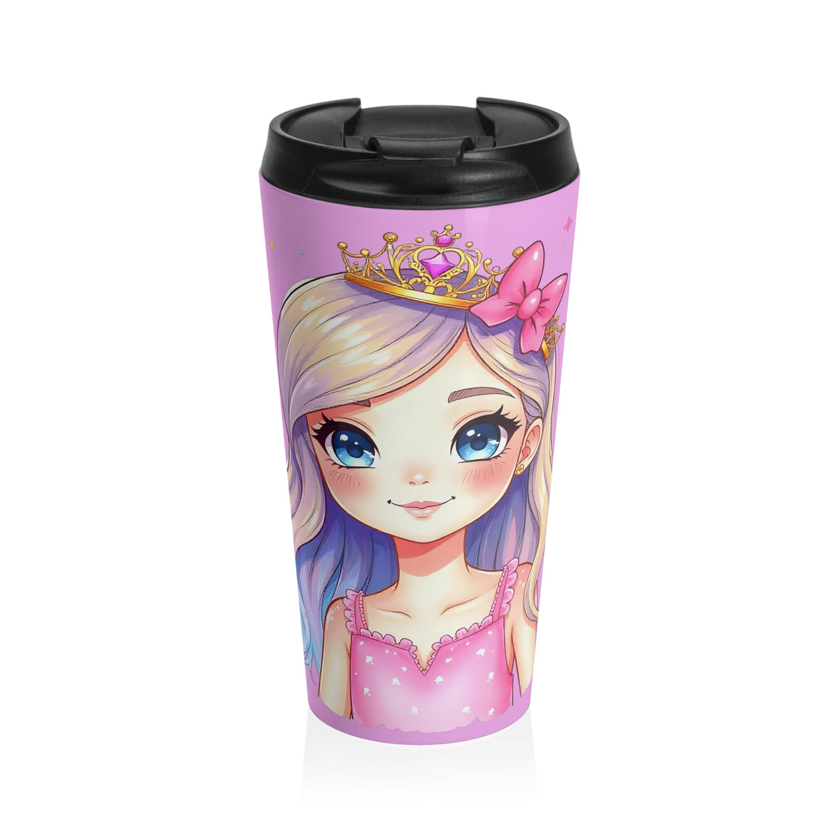 Princess Sparkle Travel Mug – 15oz Stainless Steel