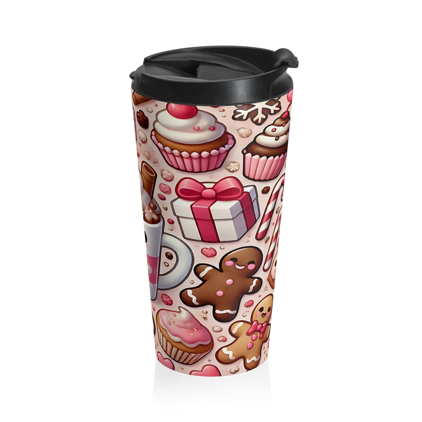 Sweet Cocoa Cutie Stainless Steel Travel Mug – 15oz