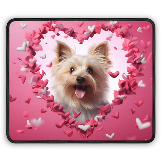 Heart Halo Pup Mouse Pad