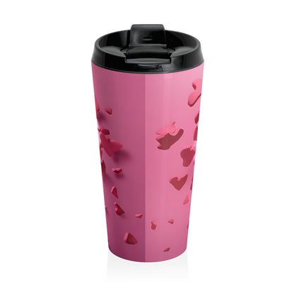 Sweet Puppy Love Stainless Steel Travel Mug – 15oz