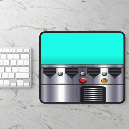 Teal Laser Sword Mouse Pad