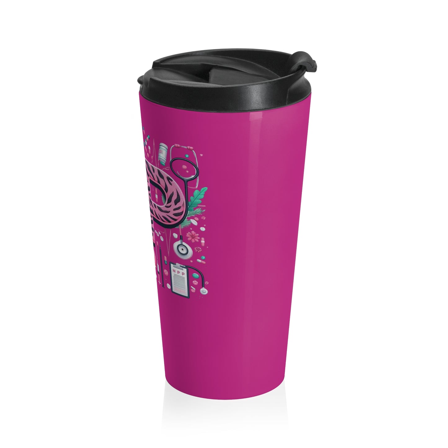 NP Nurse Pride Stainless Steel Travel Mug – 15oz