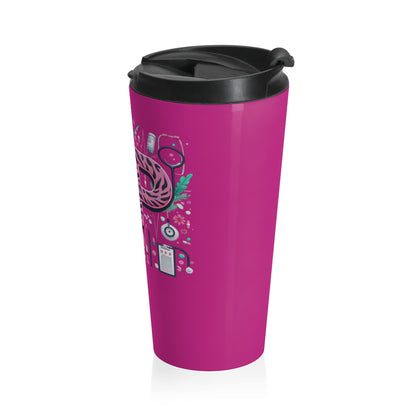 NP Nurse Pride Stainless Steel Travel Mug – 15oz